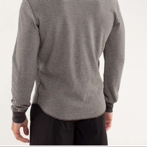 lululemon Organic Cotton Reversible Binary Long Sleeve Crew Shirt - Picture 2 of 13